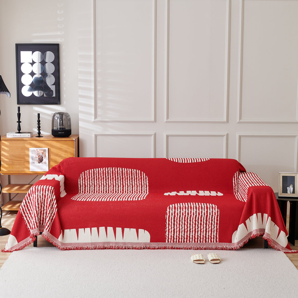 Soft Cozy Chenille Sofa Throw Blanket and Sectional Seat Covers, Scratch Resistant Sofa Couch Covers