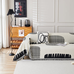 Soft Cozy Chenille Sofa Throw Blanket and Sectional Seat Covers, Scratch Resistant Sofa Couch Covers