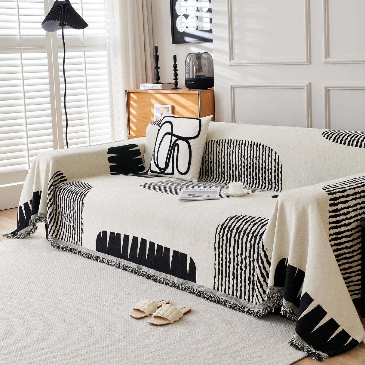 Soft Cozy Chenille Sofa Throw Blanket and Sectional Seat Covers, Scratch Resistant Sofa Couch Covers