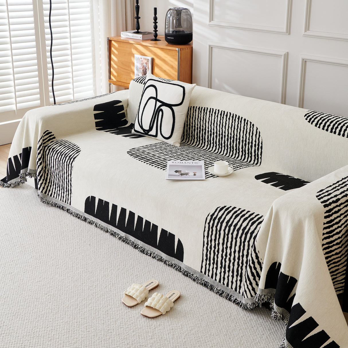 Soft Cozy Chenille Sofa Throw Blanket and Sectional Seat Covers, Scratch Resistant Sofa Couch Covers