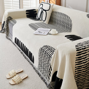 Soft Cozy Chenille Sofa Throw Blanket and Sectional Seat Covers, Scratch Resistant Sofa Couch Covers