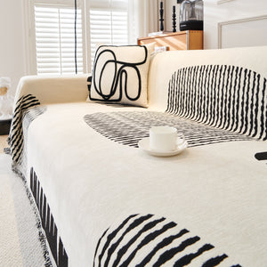 Soft Cozy Chenille Sofa Throw Blanket and Sectional Seat Covers, Scratch Resistant Sofa Couch Covers