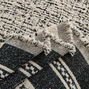 Textured Woven Furniture Protector for Couch, Rustic Farmhouse Sofa Throw Blanket