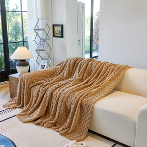 Thickened 3D Plush Premium Living Spaces Couch Covers Soft and Warm Couch Protector Blanket