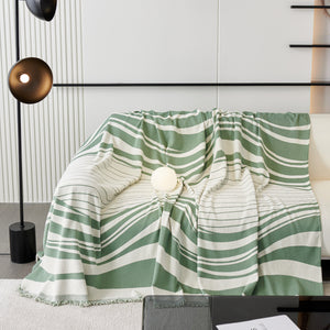 Soft Cozy Curved Throw Blankets for Couch, Sofa, Bed, Travel, Decorative Blankets for Women, Men, Kids Gift