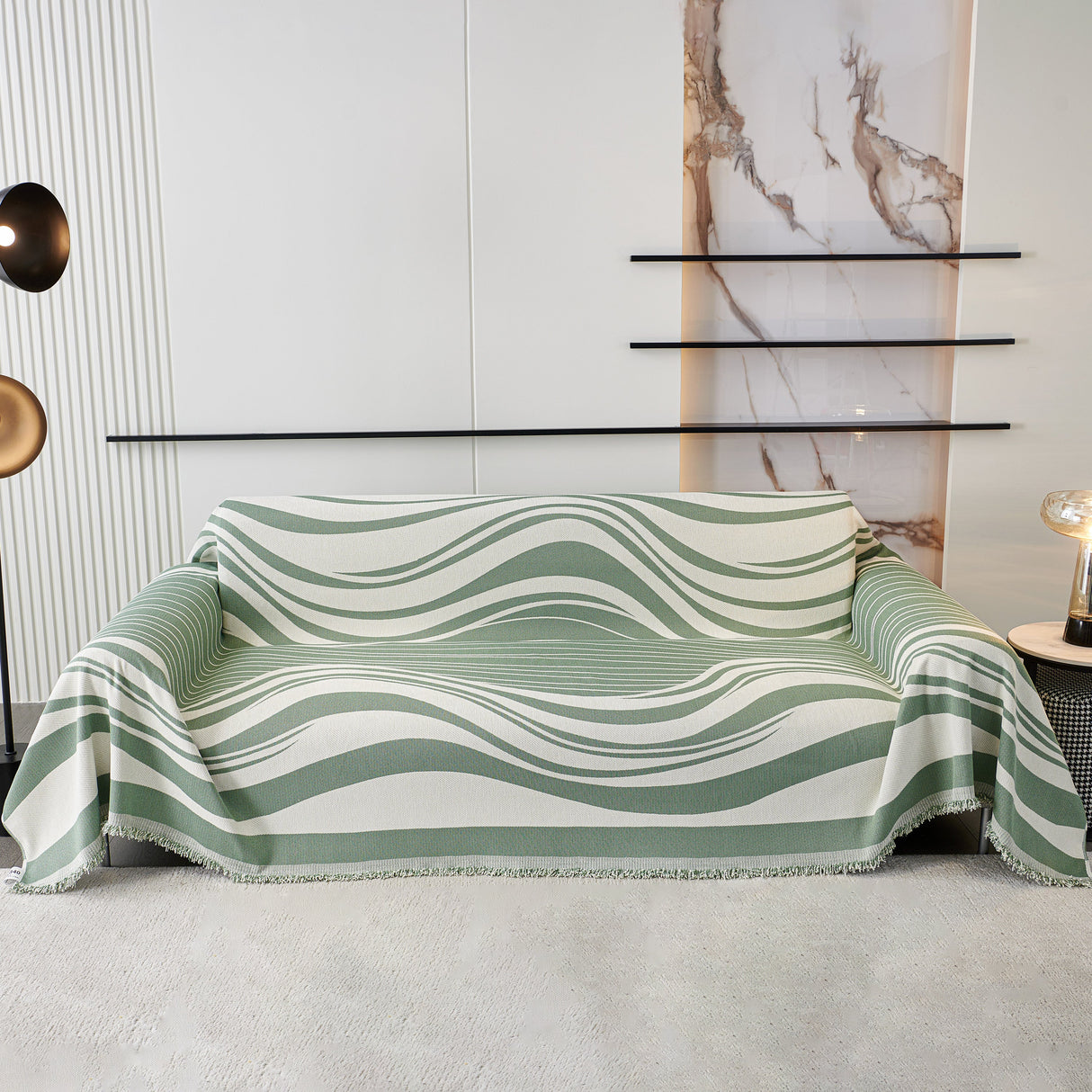 Soft Cozy Curved Throw Blankets for Couch, Sofa, Bed, Travel, Decorative Blankets for Women, Men, Kids Gift