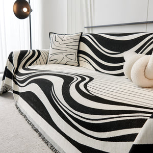 Soft Cozy Curved Throw Blankets for Couch, Sofa, Bed, Travel, Decorative Blankets for Women, Men, Kids Gift