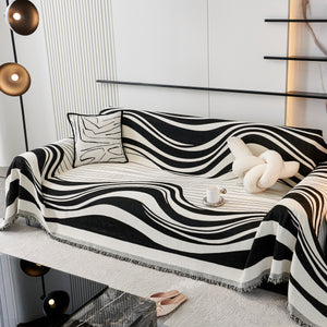 Soft Cozy Curved Throw Blankets for Couch, Sofa, Bed, Travel, Decorative Blankets for Women, Men, Kids Gift