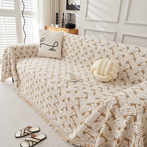 Oversized Reversible Couch Covers Sheet Blanket, L-Shape U-Shaped Sectional Protector for Cats Dogs