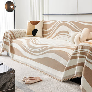 Soft Cozy Curved Throw Blankets for Couch, Sofa, Bed, Travel, Decorative Blankets for Women, Men, Kids Gift