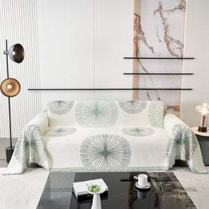 Dandelion Reversible Striped Couch Throw Cover for Living Room Pet Sofa Slipcovers Couch Protector