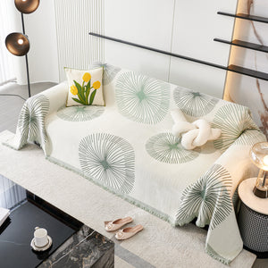 Dandelion Reversible Striped Couch Throw Cover for Living Room Pet Sofa Slipcovers Couch Protector