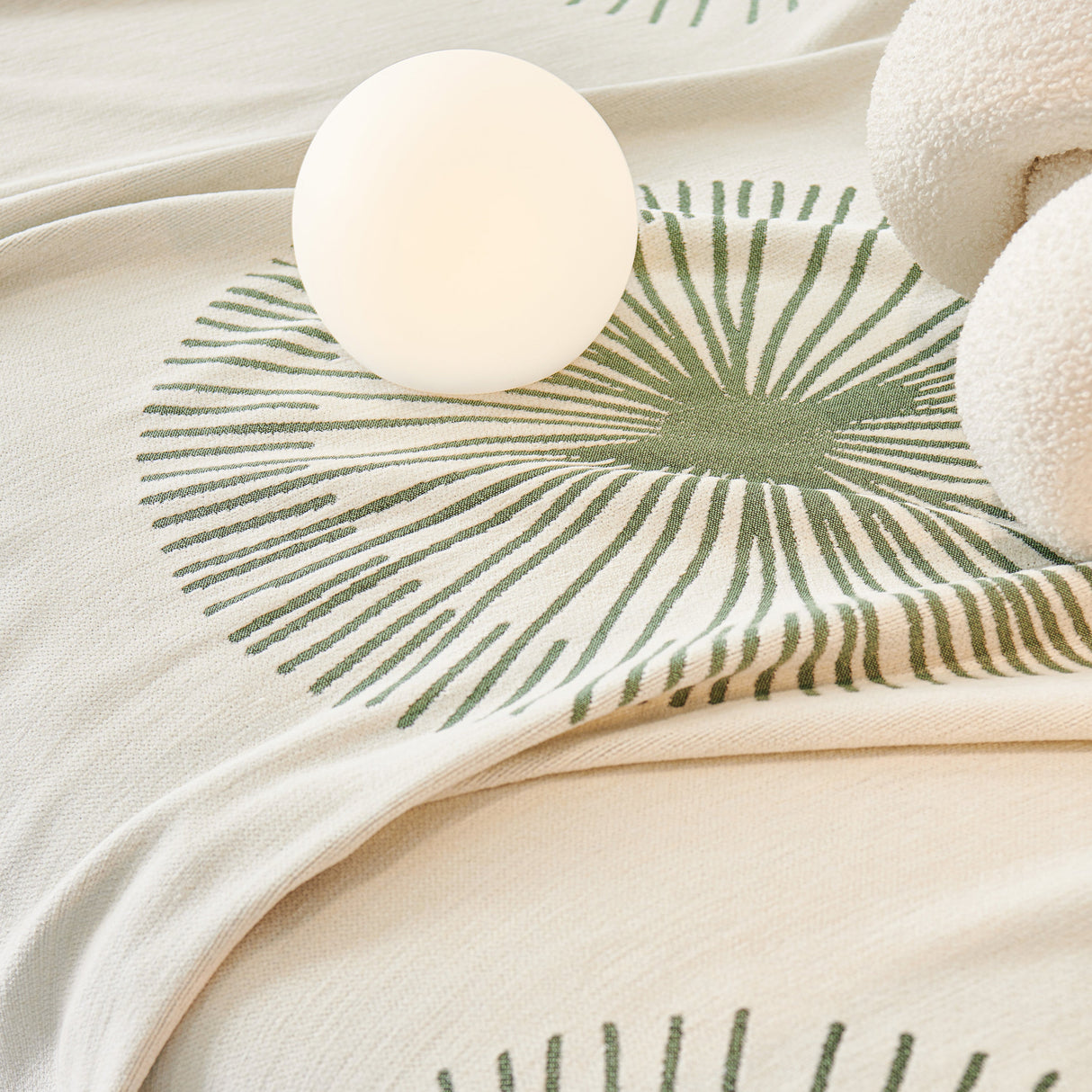 Dandelion Reversible Striped Couch Throw Cover for Living Room Pet Sofa Slipcovers Couch Protector