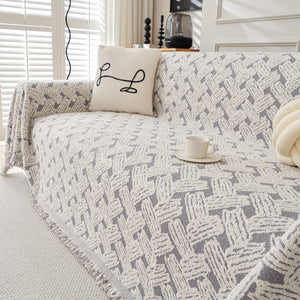 Oversized Reversible Couch Covers Sheet Blanket, L-Shape U-Shaped Sectional Protector for Cats Dogs