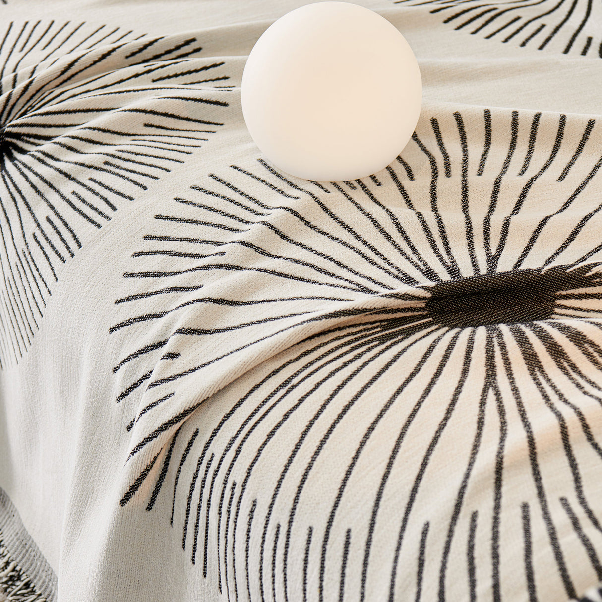 Dandelion Reversible Striped Couch Throw Cover for Living Room Pet Sofa Slipcovers Couch Protector