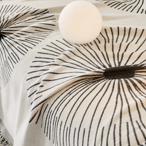 Dandelion Reversible Striped Couch Throw Cover for Living Room Pet Sofa Slipcovers Couch Protector