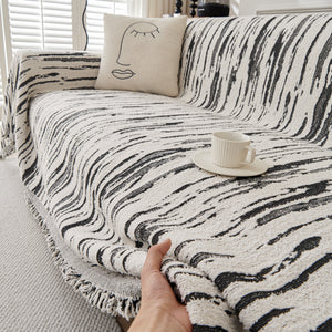 Reversible Sofa Throw Blanket, Couch Cover Sofa Slipcover for Most Shape Sofas