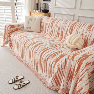 Reversible Sofa Throw Blanket, Couch Cover Sofa Slipcover for Most Shape Sofas