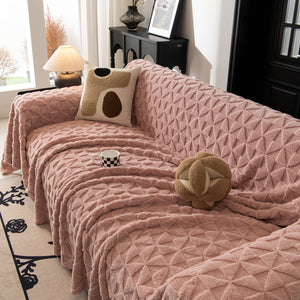Plush Soft Couch Cover for Sofa and Furniture Lightweight Throw Blankets for Sectional Couch