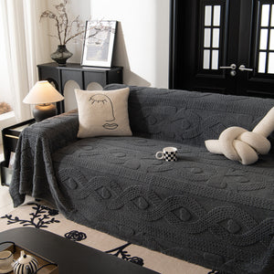 Soft Plush Fleece Throw Blanket for Couch Solid Cute Warm Couch Cover Blanket for Winter