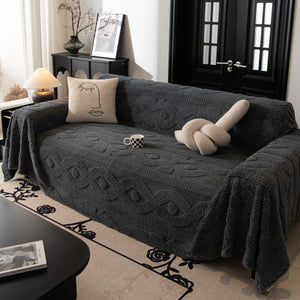 Soft Plush Fleece Throw Blanket for Couch Solid Cute Warm Couch Cover Blanket for Winter