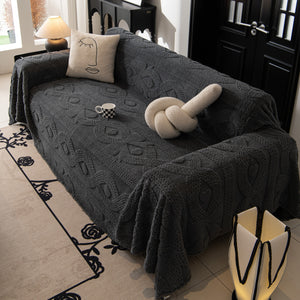 Soft Plush Fleece Throw Blanket for Couch Solid Cute Warm Couch Cover Blanket for Winter