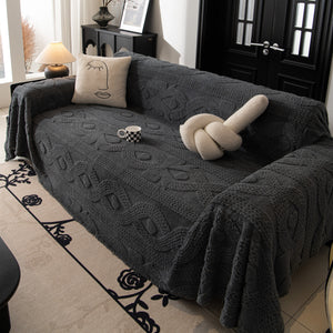 Soft Plush Fleece Throw Blanket for Couch Solid Cute Warm Couch Cover Blanket for Winter