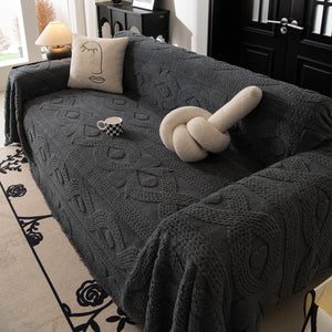 Soft Plush Fleece Throw Blanket for Couch Solid Cute Warm Couch Cover Blanket for Winter