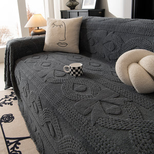 Soft Plush Fleece Throw Blanket for Couch Solid Cute Warm Couch Cover Blanket for Winter