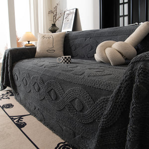 Soft Plush Fleece Throw Blanket for Couch Solid Cute Warm Couch Cover Blanket for Winter