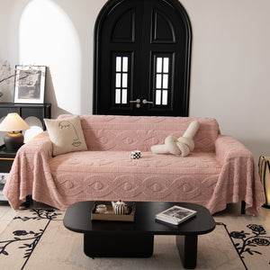 Soft Plush Fleece Throw Blanket for Couch Solid Cute Warm Couch Cover Blanket for Winter