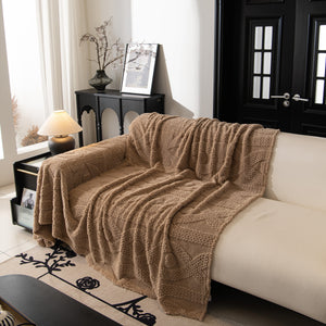 Soft Plush Fleece Throw Blanket for Couch Solid Cute Warm Couch Cover Blanket for Winter