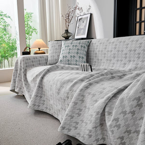 Houndstooth Non Slip Sofa Covers for Sofas Luxury Extra Large Blanket to Cover Couch