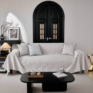 Houndstooth Non Slip Sofa Covers for Sofas Luxury Extra Large Blanket to Cover Couch
