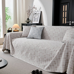 Houndstooth Non Slip Sofa Covers for Sofas Luxury Extra Large Blanket to Cover Couch