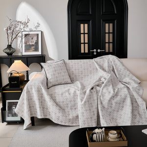 Houndstooth Non Slip Sofa Covers for Sofas Luxury Extra Large Blanket to Cover Couch