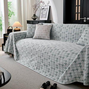 Houndstooth Non Slip Sofa Covers for Sofas Luxury Extra Large Blanket to Cover Couch