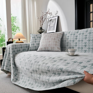 Houndstooth Non Slip Sofa Covers for Sofas Luxury Extra Large Blanket to Cover Couch
