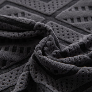 Modern Geometric Jacquard Sofa Slipcover, High Stretch 1-Piece Textured Couch Cover