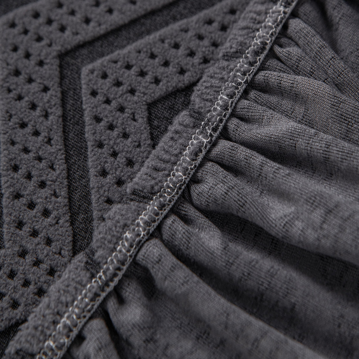 Modern Geometric Jacquard Sofa Slipcover, High Stretch 1-Piece Textured Couch Cover