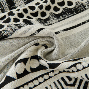 Chenille Sofa Cover Throw Blanket, Boho Geometric Scratch Proof Couch Protector