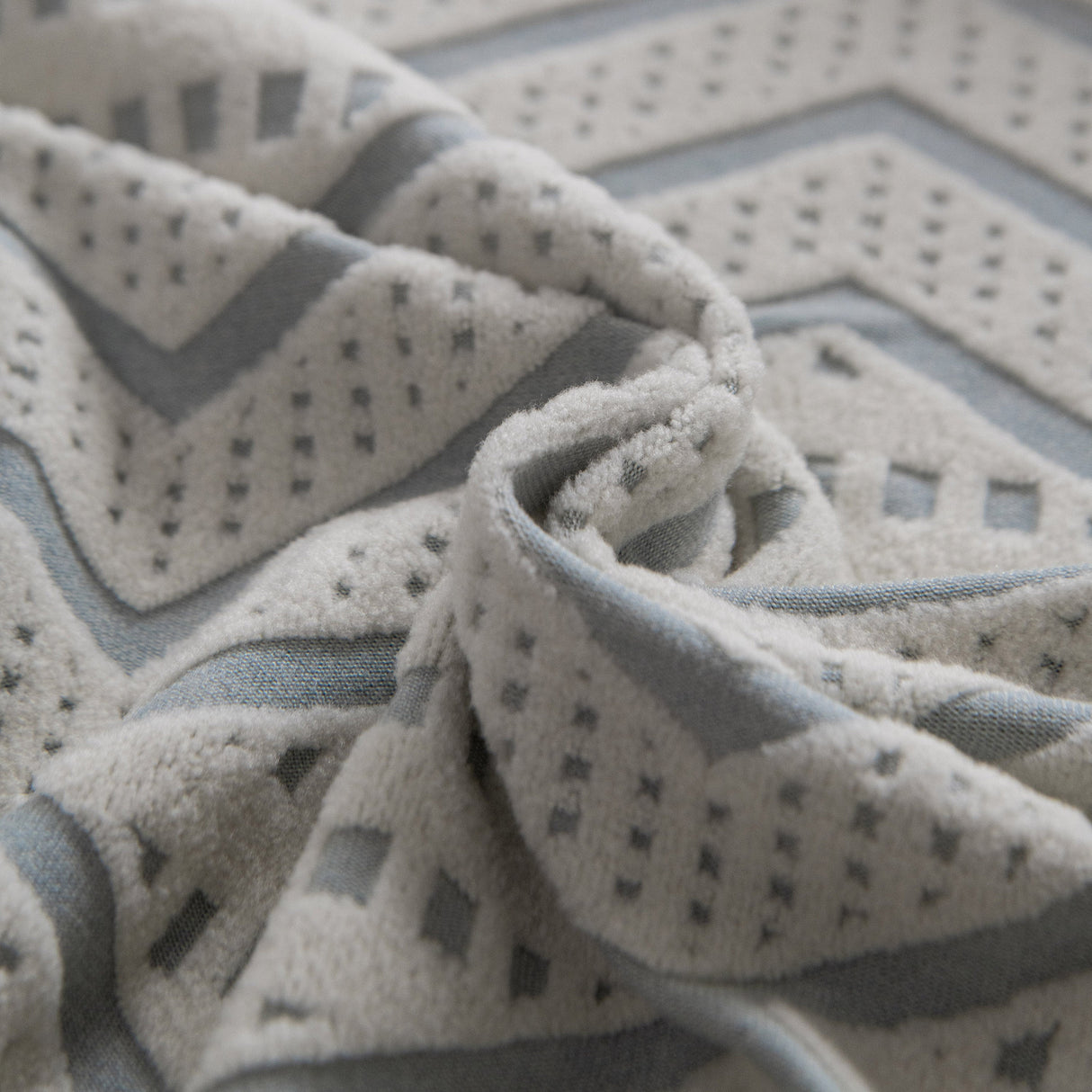 Modern Geometric Jacquard Sofa Slipcover, High Stretch 1-Piece Textured Couch Cover