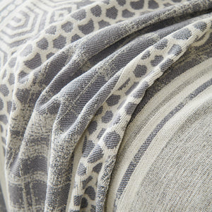 Chenille Sofa Cover Throw Blanket, Boho Geometric Scratch Proof Couch Protector