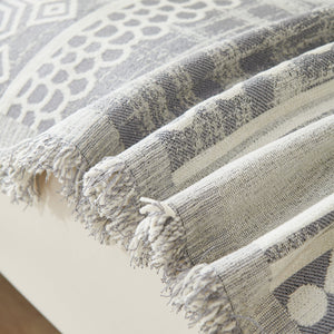 Chenille Sofa Cover Throw Blanket, Boho Geometric Scratch Proof Couch Protector