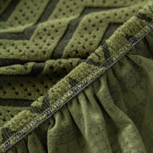 Modern Geometric Jacquard Sofa Slipcover, High Stretch 1-Piece Textured Couch Cover