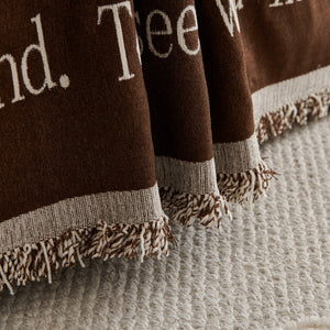 Chenille Houndstooth Couch Cover, Chaise Lounge Blanket Cover, Sectional Couch Scratch Protector