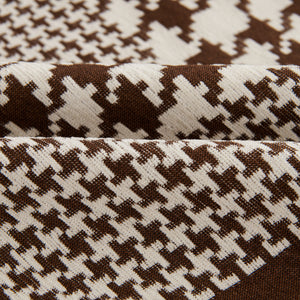 Chenille Houndstooth Couch Cover, Chaise Lounge Blanket Cover, Sectional Couch Scratch Protector