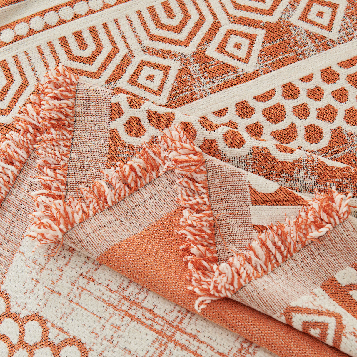 Chenille Sofa Cover Throw Blanket, Boho Geometric Scratch Proof Couch Protector