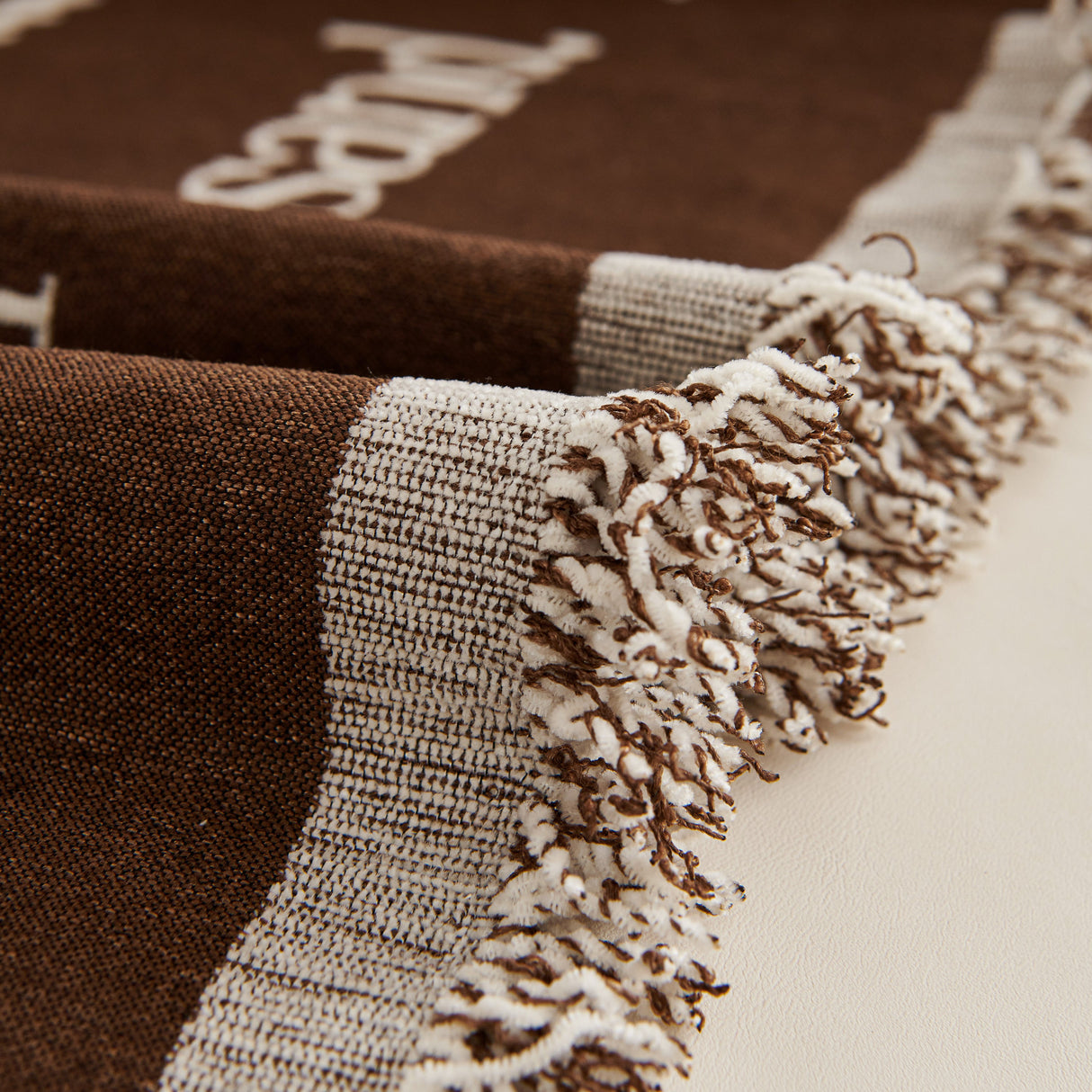 Chenille Houndstooth Couch Cover, Chaise Lounge Blanket Cover, Sectional Couch Scratch Protector