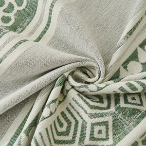 Chenille Sofa Cover Throw Blanket, Boho Geometric Scratch Proof Couch Protector